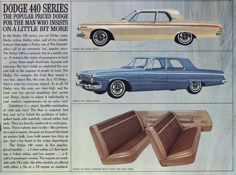 1963 Dodge Standard Size Brochure Page 12